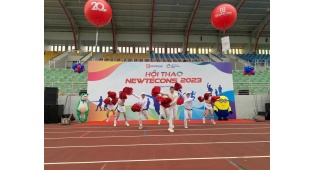 Cho thuê bóng khí cầu tại HỘI THAO NEWTECONS 2023