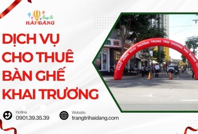 Cho thuê cổng chào hơi khai trương