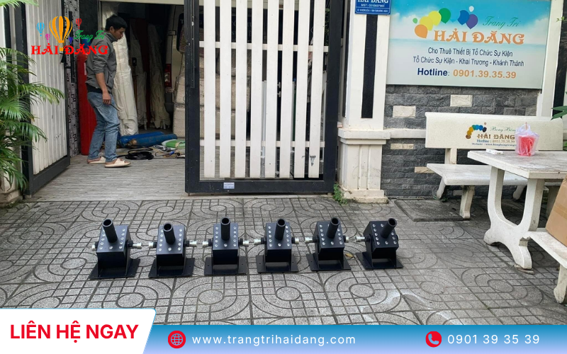 Hải Đăng chuyên cho thuê Cột Khói CO2 Cho mọi Sự Kiện