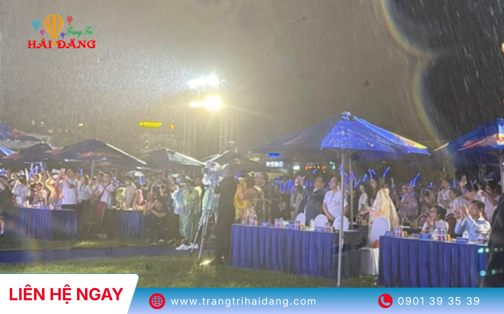Thời tiết thất thường là rủi ro lớn nhất của các sự kiện ngoài trời