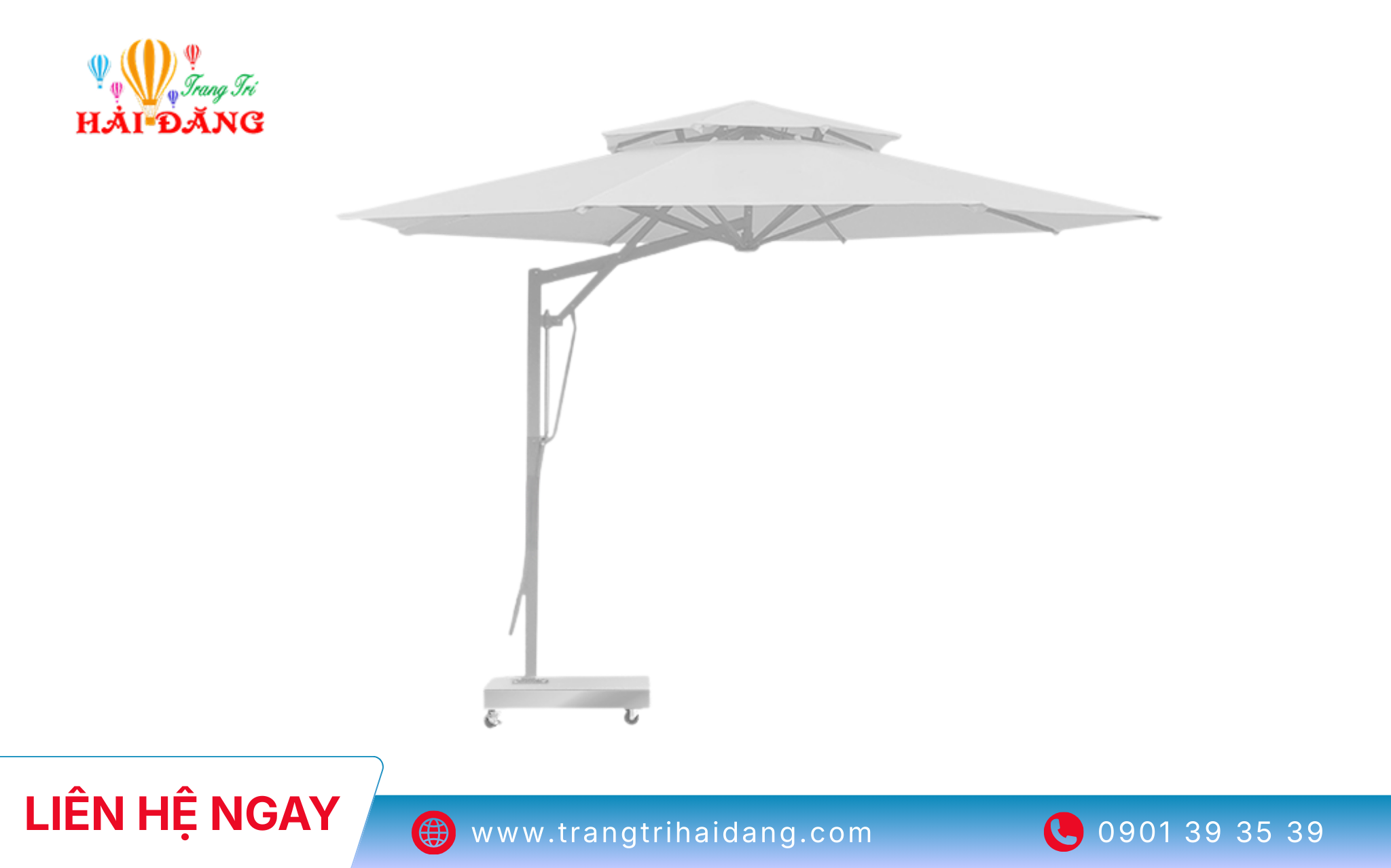 Hải Đăng cung cấp dịch vụ cho thuê dù tròn lệch tâm
