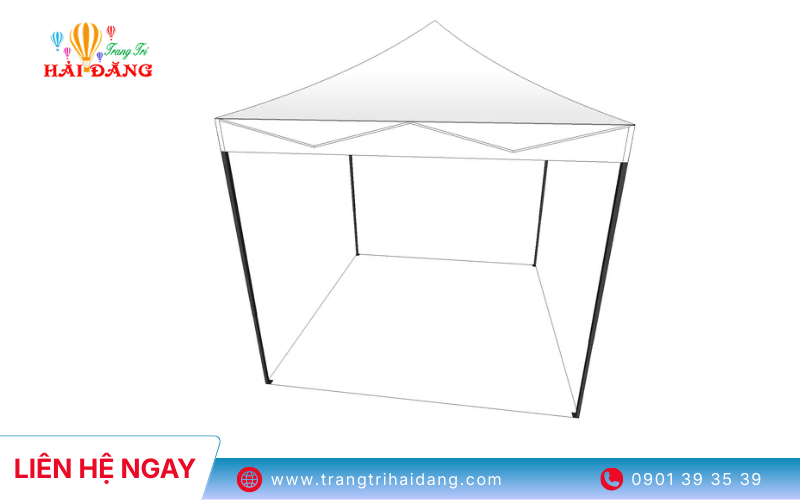 Lều bánh ú là giải pháp che chắn hoàn hảo cho sự kiện ngoài trời, hội chợ
