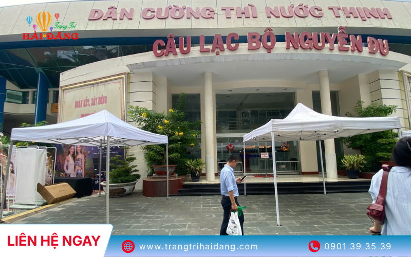 Trang Trí Hải Đăng cam kết bàn giao lều rạp đúng tiến độ