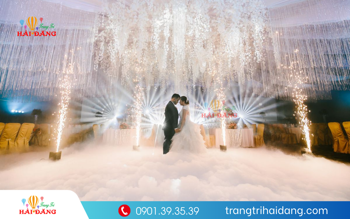 cho thuê máy pháo điện tiệc cưới