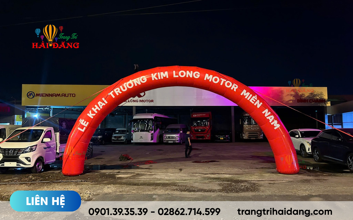 cổng hơi khai trương